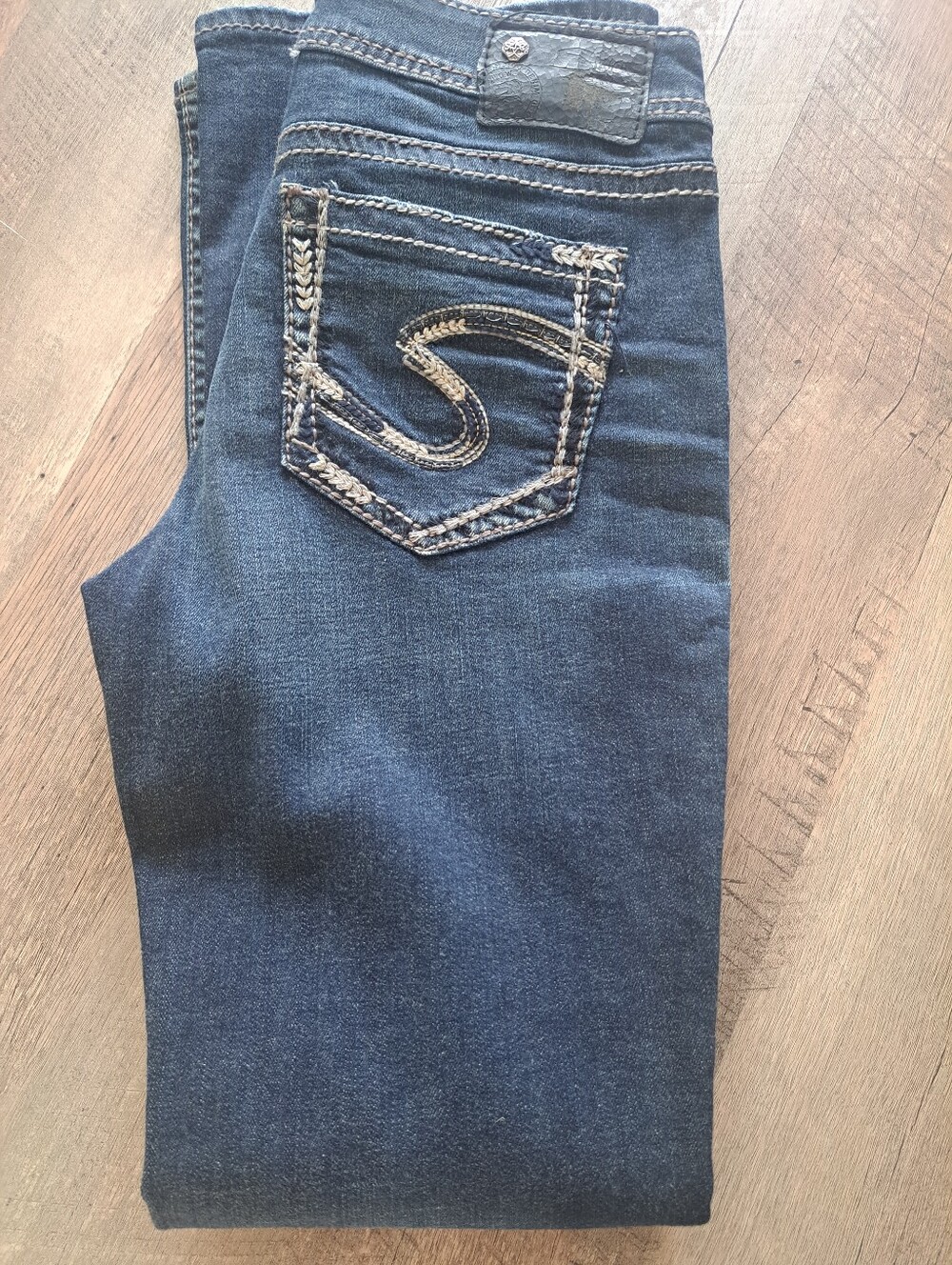 Silver Jeans Women's Dark Indigo Straight Leg Jeans 28